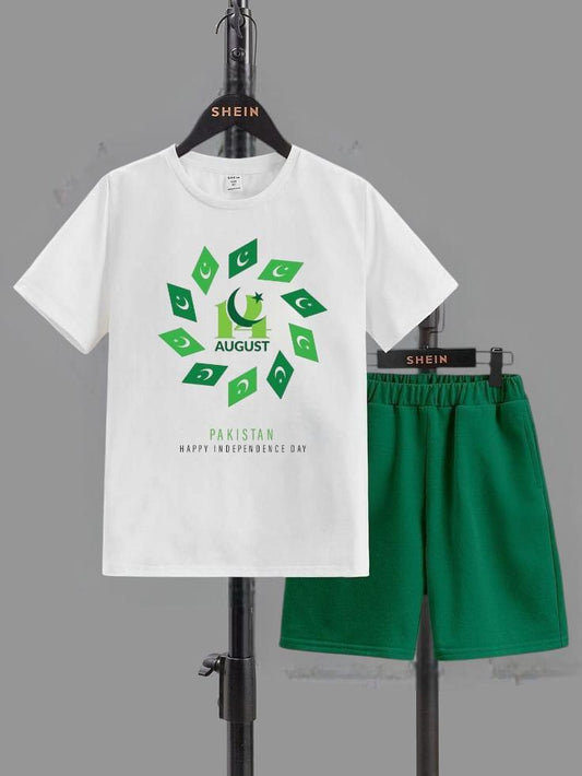 Blended Printed Knicker And Shirt Set