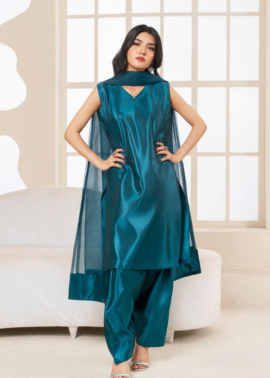 3 Piece Stitched Ladies Dress