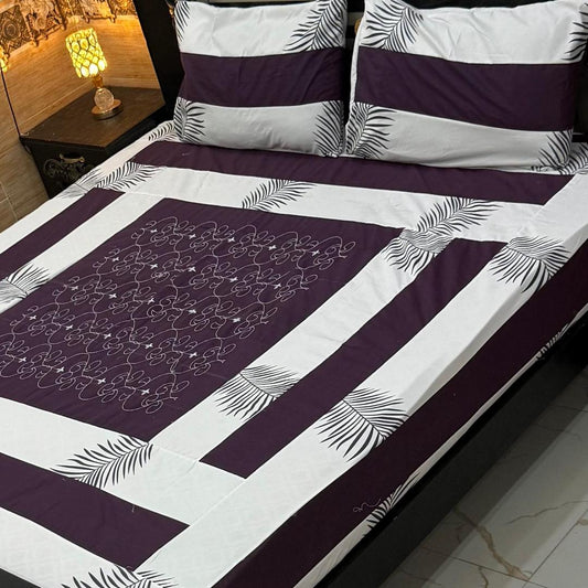 3 Piece Cotton Sotton Patchwork Double Bed Sheet