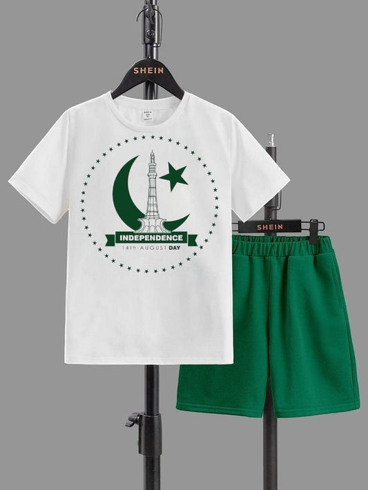 Blended Printed Knicker And Shirt Set
