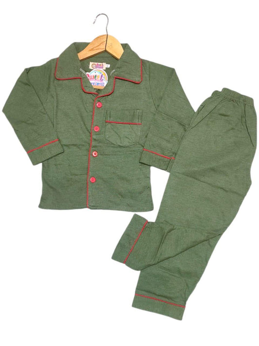 Stitched Cotton Printed Sleep Wear Suit