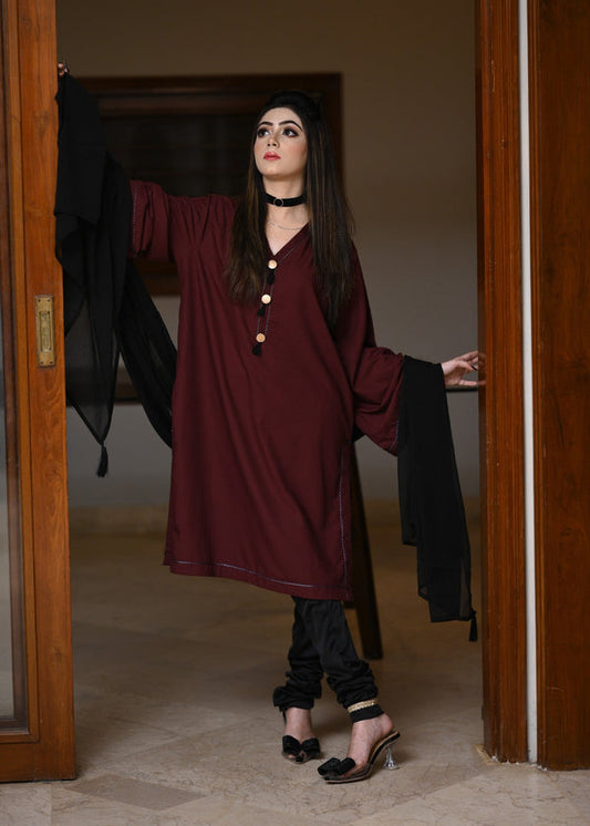 3 Piece Stitched Ladies Dress